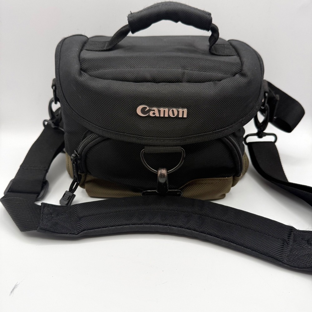 Canon 100EG Custom Gadget Bag Olive Green Nylon Padded DSLR Shoulder Case
